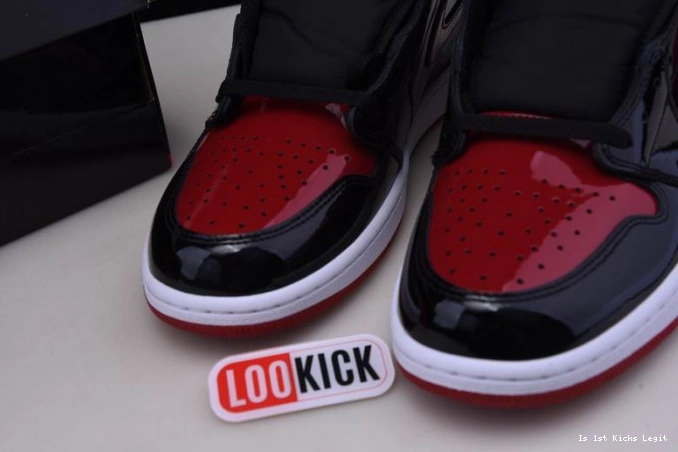OG 1 Air High Patent Jordan Bred 555088-063 0809